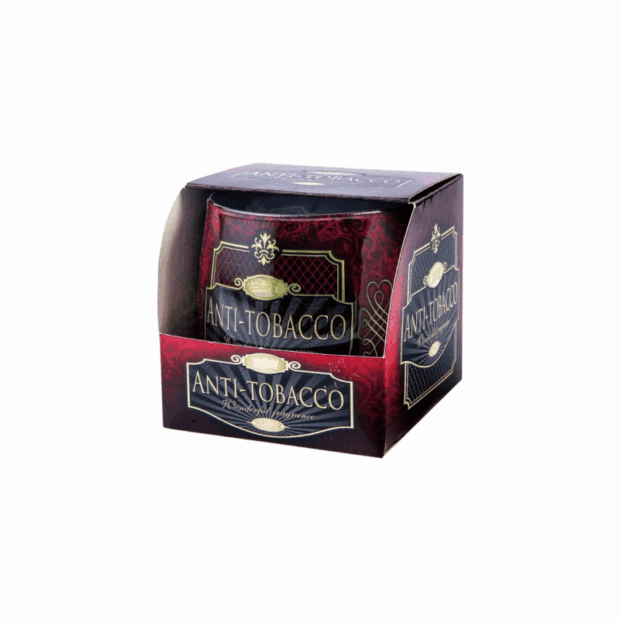 Բուրավետ մոմ ապակե տարայում "Anti tobacco"