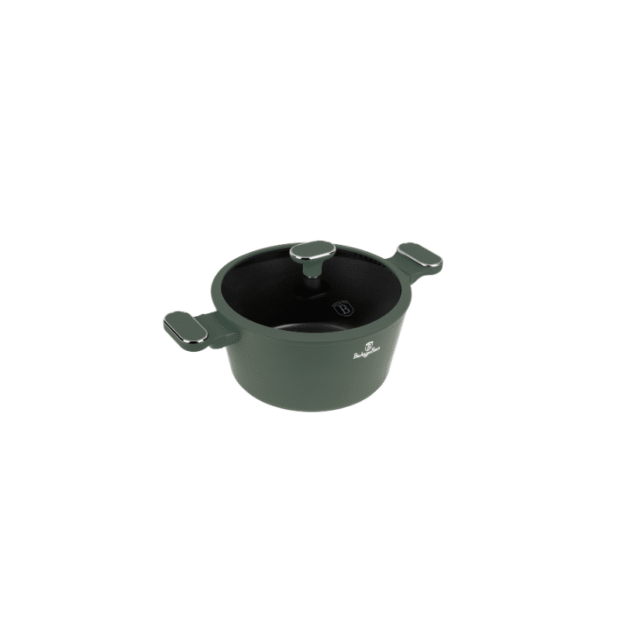 Matte Green Collection Կաթսա կափարիչով