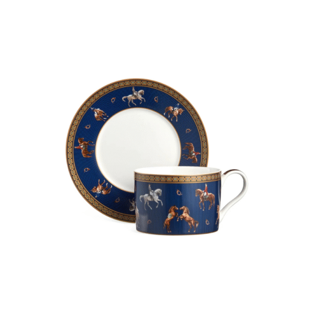 “Horse Club” Հավաքածու թեյի բաժակ + ափսե(պատկերազարդ)