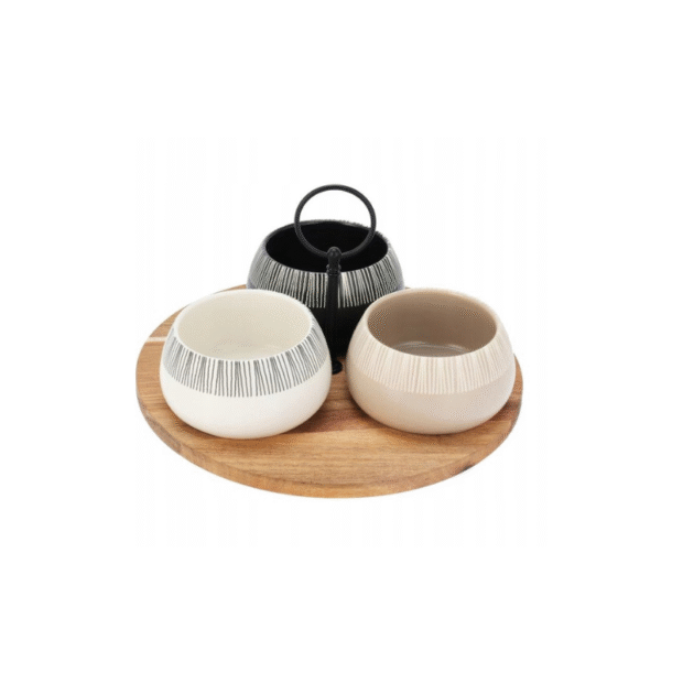 Մատուցամանների հավաքածու + տակդիր(4կտոր)