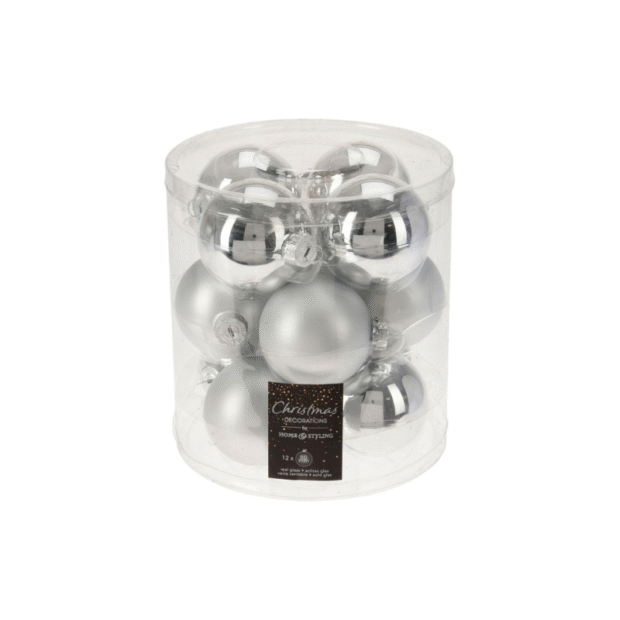 Տոնածառի գնդաձև խաղալիքների հավաքածու(12 հատ)