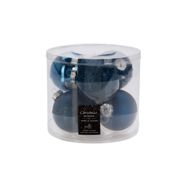 Տոնածառի գնդաձև խաղալիքների հավաքածու(6 հատ)