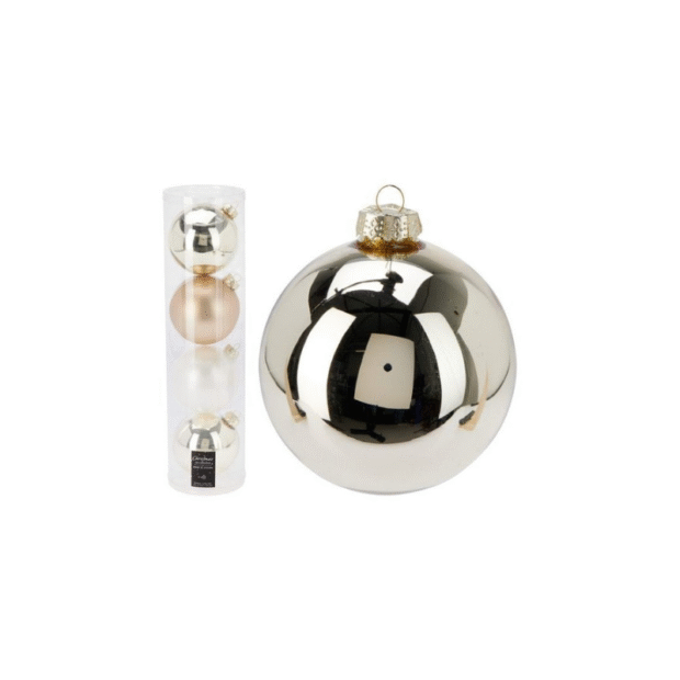 Տոնածառի գնդաձև խաղալիքների հավաքածու(4 հատ)