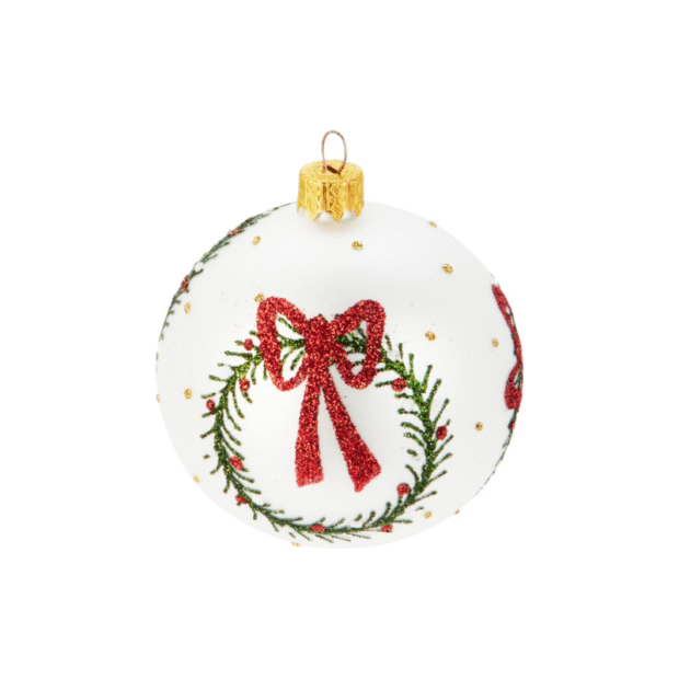 Տոնածառի գնդաձև խաղալիք “Կարմիր ժապավեն”