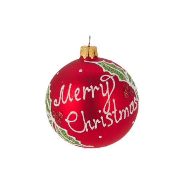 Տոնածառի գնդաձև խաղալիք(գրվածքով)