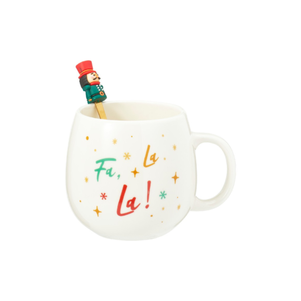 Բաժակ բռնակով + գդալ