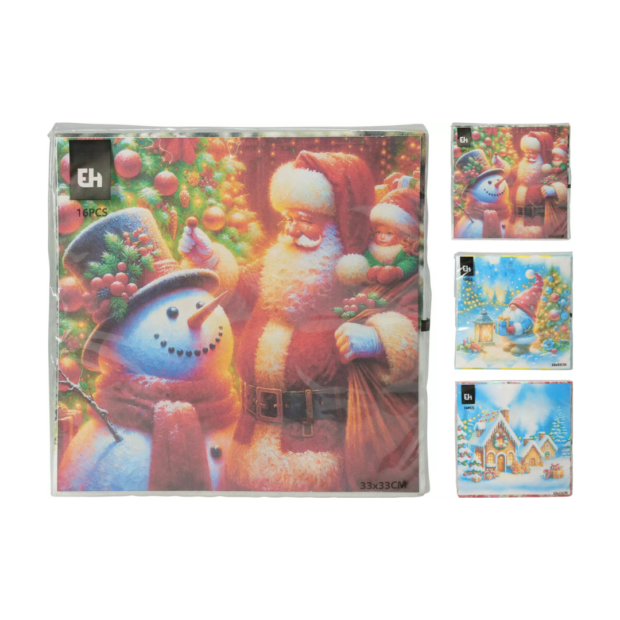 Ամանորյա անձեռոցիկների հավաքածու(16 հատ)