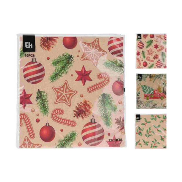 Ամանորյա անձեռոցիկների հավաքածու(16 հատ)