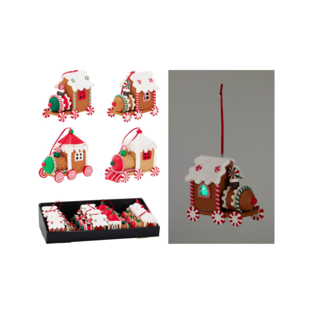 Տոնածառի խաղալիք լեդ լույսով “Շոգեքարշ”