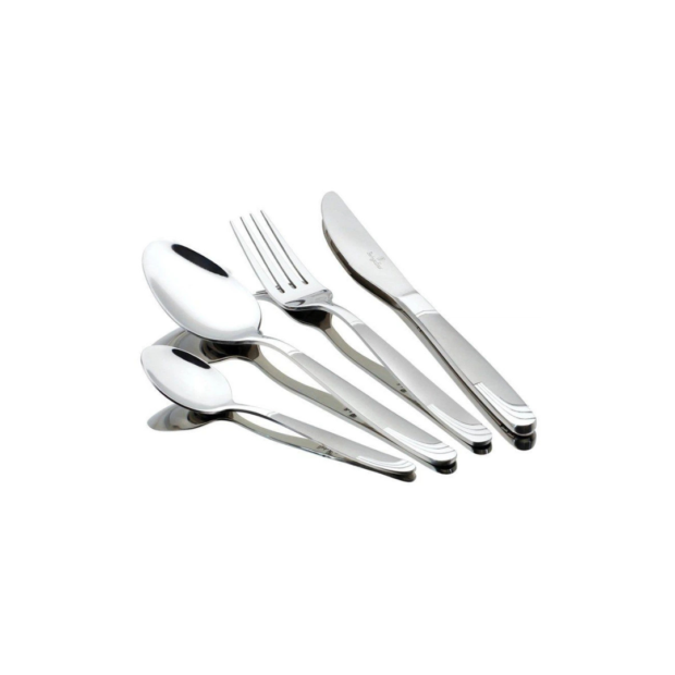 Black Silver Հավաքածու սեղանի պարագաների (24 կտոր)