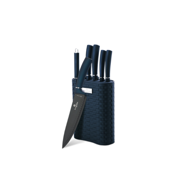 Aquamarin Դանակների հավաքածու տակդիրով(7կտոր)