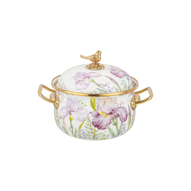 “Irises” Կաթսա կափարիչով(16սմ)