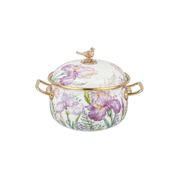 “Irises” Կաթսա կափարիչով(18սմ)