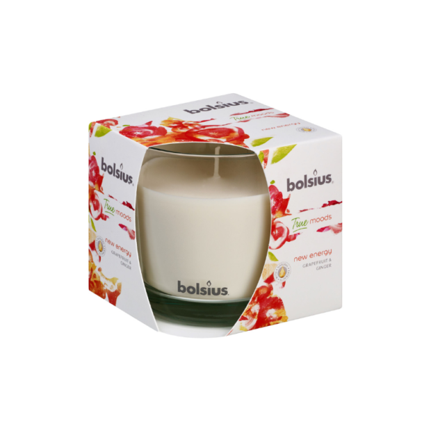 Բուրավետ մոմ ապակյա տարայում True Scents «New Energy Grapefruit & Ginger»