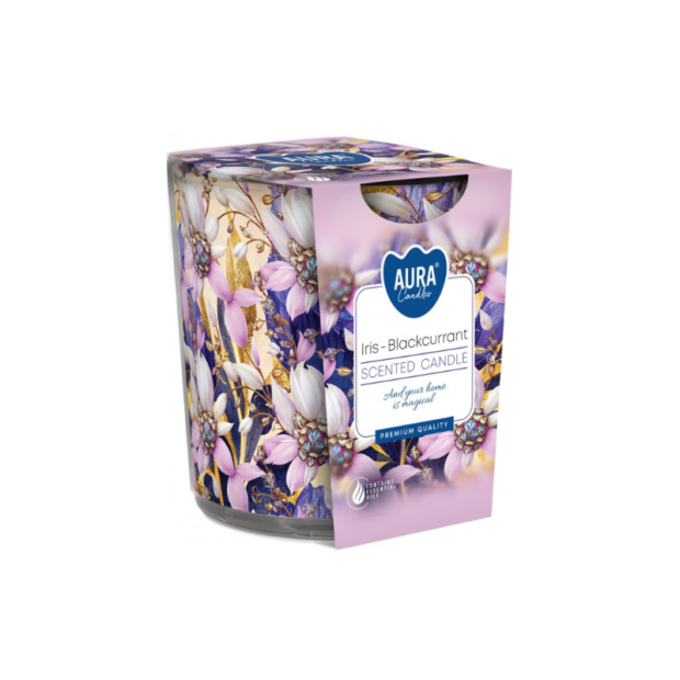 Մոմ ապակյա տարայում "Iris - Blackcurrant"