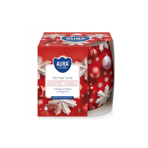AURA Candles Մոմ ապակյա տարայում "Winter Star"
