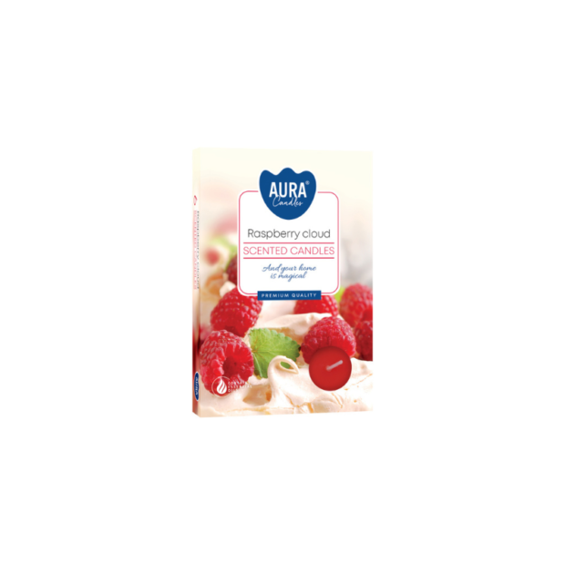 Փոքրիկ բուրավետ մոմեր "Raspberry Cloud"(6 հատ)