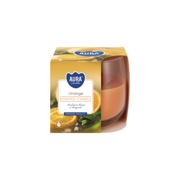 Մոմ ապակյա տարայում “Orange ”