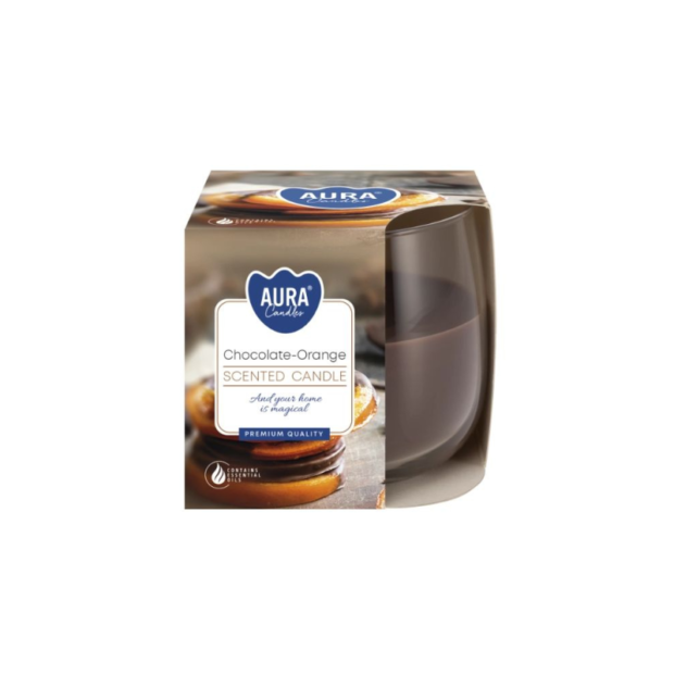 Մոմ ապակյա տարայում "Chocolate-Orange"