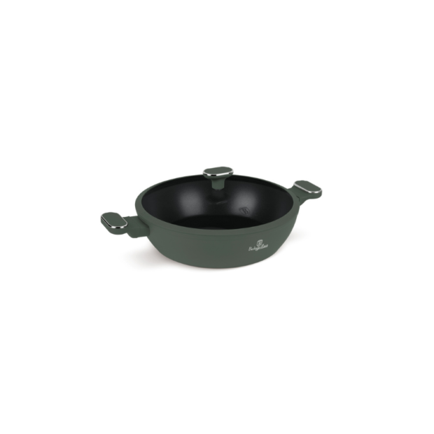 Matte Green Collection Տապակ 2 բռնակով + կափարիչ